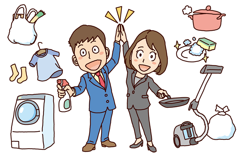 Clip art of mommy and daddy